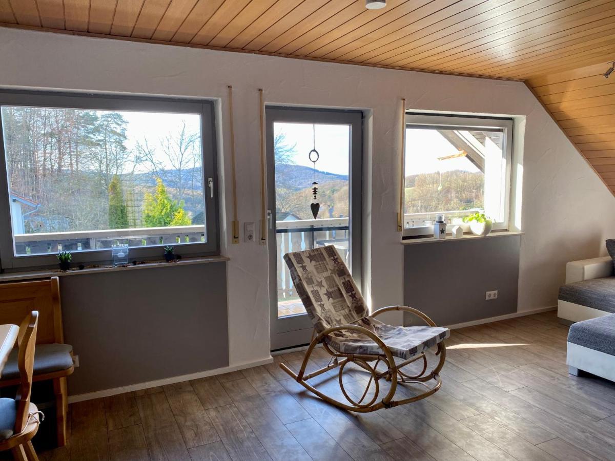 Ferienwohnung Mit Ausblick Mombris Esterno foto